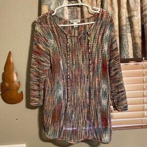 Christopher & banks -Beautiful overlay top